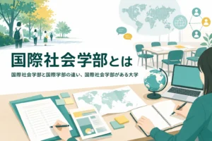 国際社会学部で学ぶことと、国際学部との違い、国際社会学部がある大学を紹介する記事のアイキャッチ